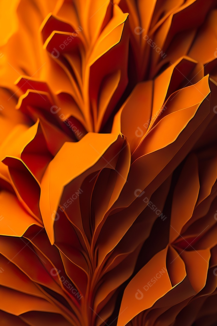 Fundo laranja primavera