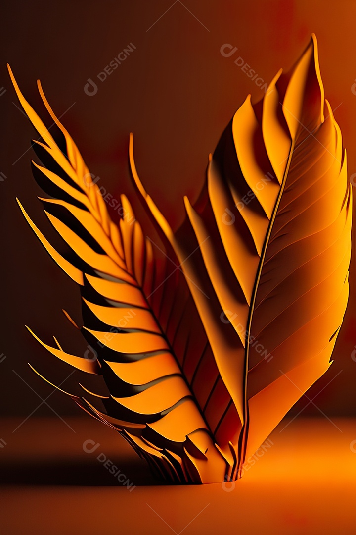 Fundo laranja primavera