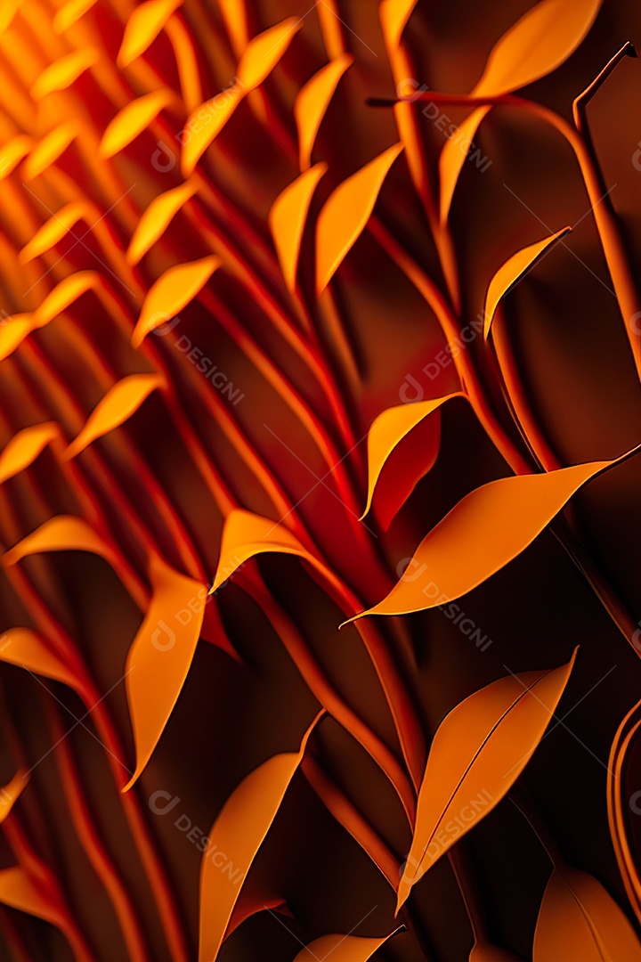 Fundo laranja primavera