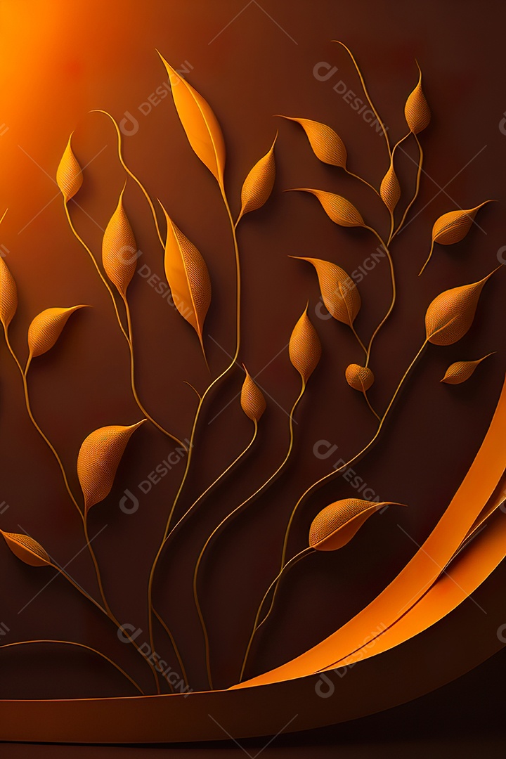 Fundo laranja primavera