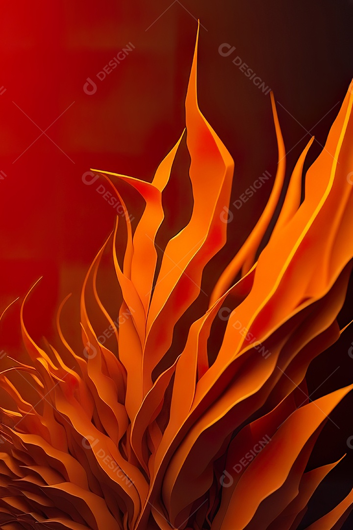 Fundo laranja primavera