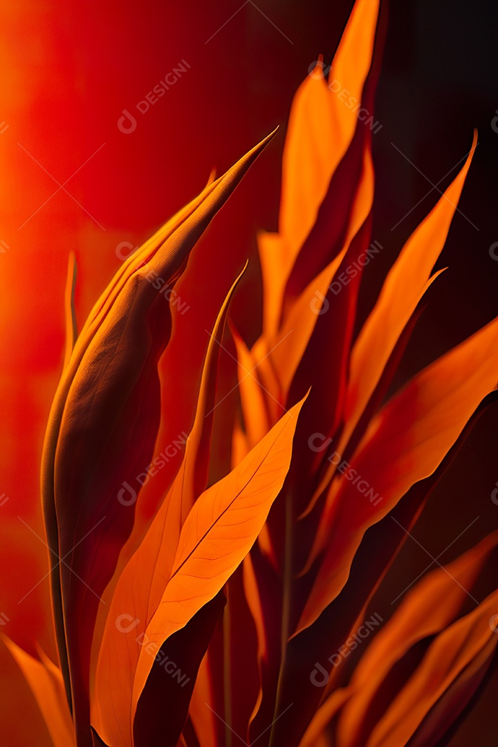 Fundo laranja primavera