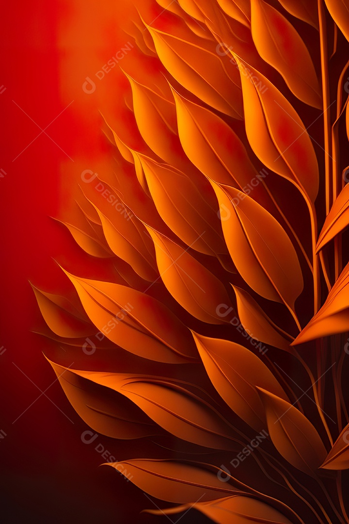 Fundo laranja primavera