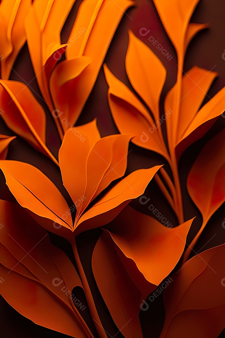 Fundo laranja primavera