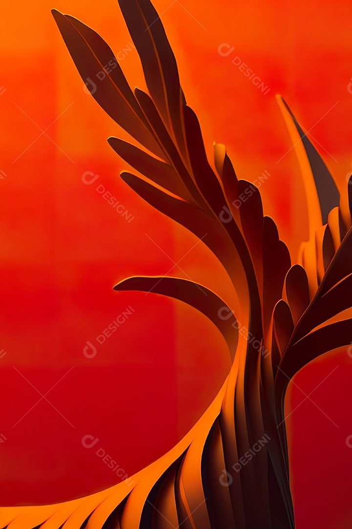 Fundo laranja primaver