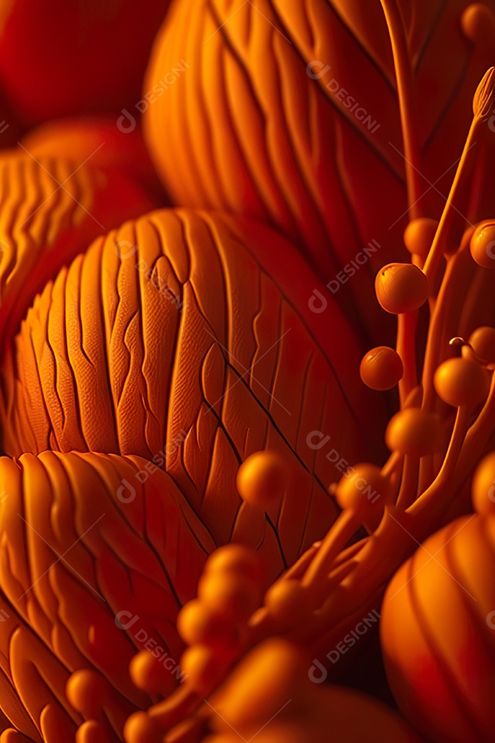 Fundo laranja primavera