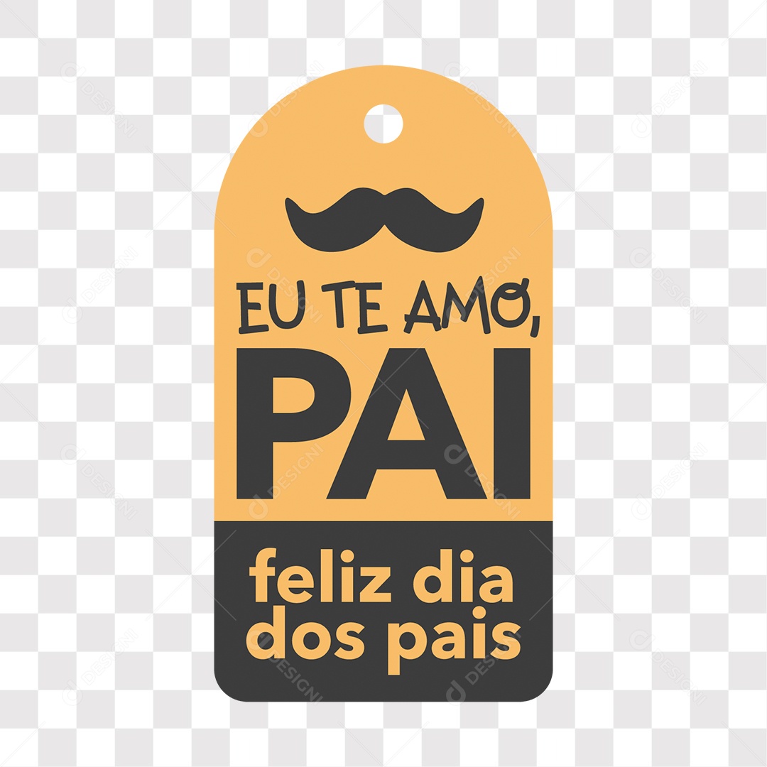 Lettering Eu Te Amo Pai Feliz Dia Dos Pais EPS + PNG