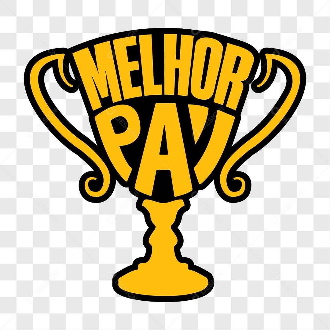 Lettering Dia Dos Pais Melhor Pai EPS + PNG