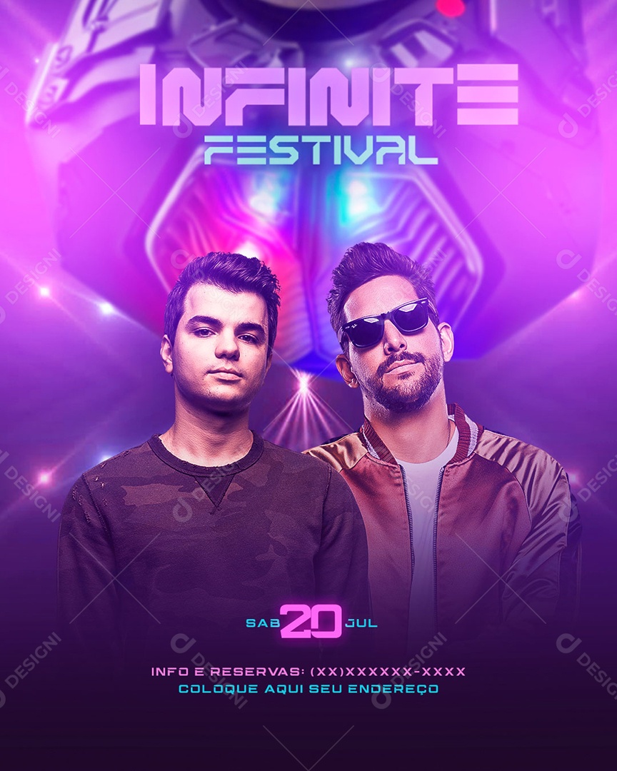 Story Infinite Festival Social Media PSD Editável