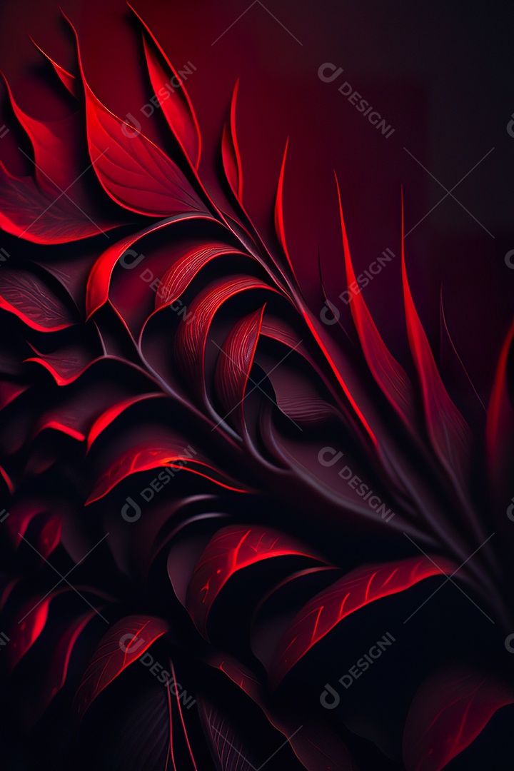 Fundo vermelho primavera ou outono