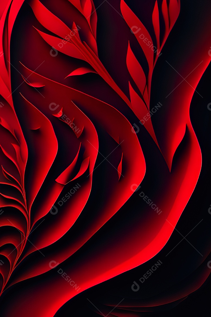 Fundo vermelho primavera ou outono