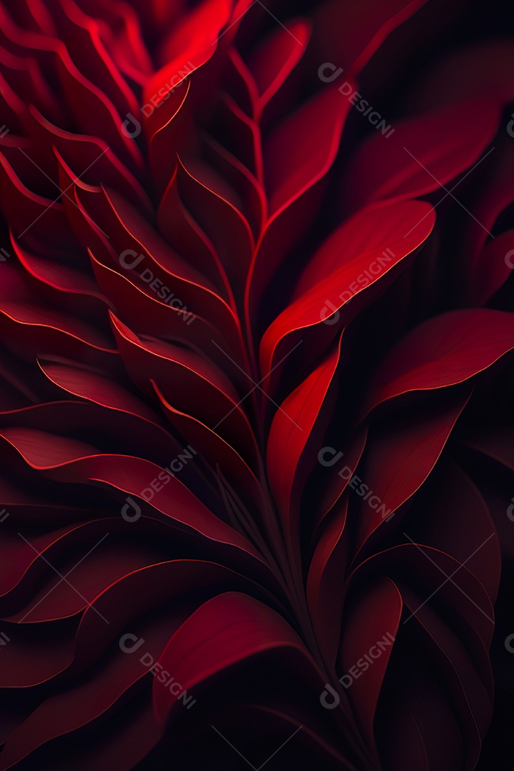 Fundo vermelho primavera ou outono