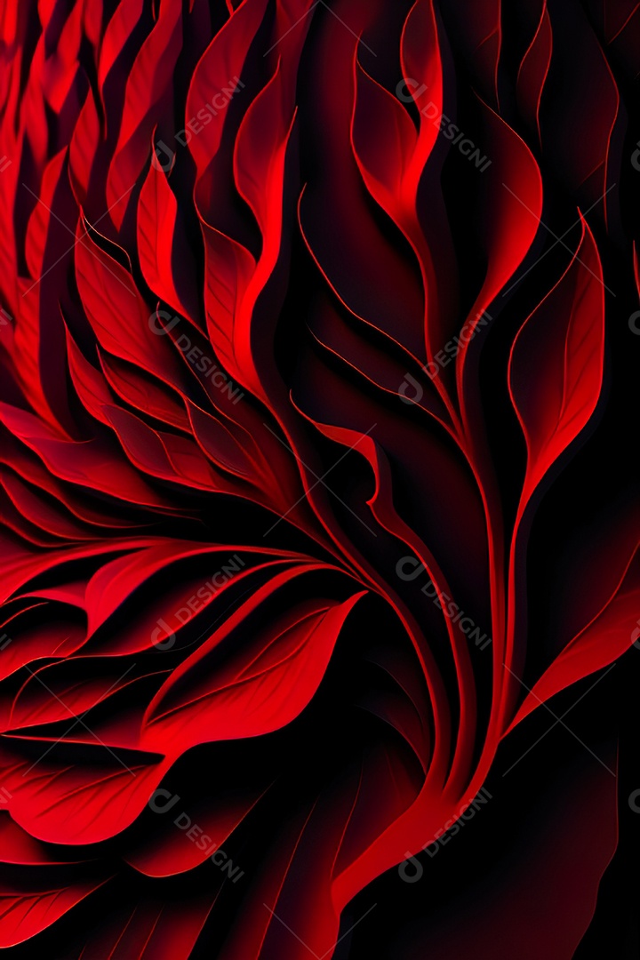 Fundo vermelho primavera ou outono