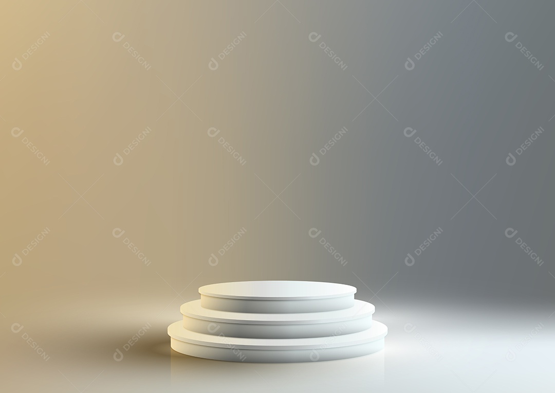 Pódio brilhante para exibição de produtos