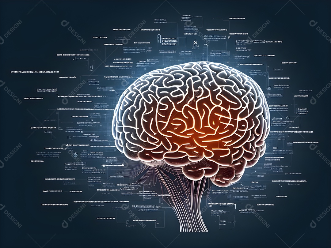 Cérebro humano na mente de ideia mental Conceito.