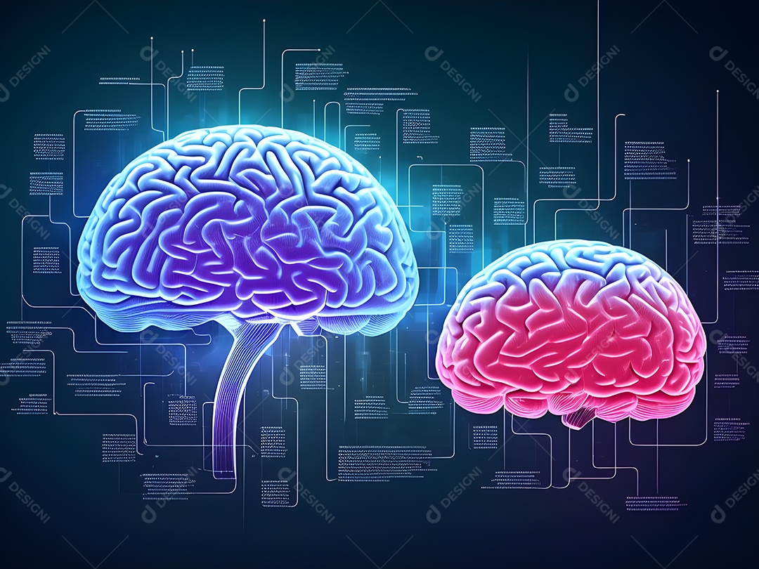 Cérebro humano na mente de ideia mental Conceito.