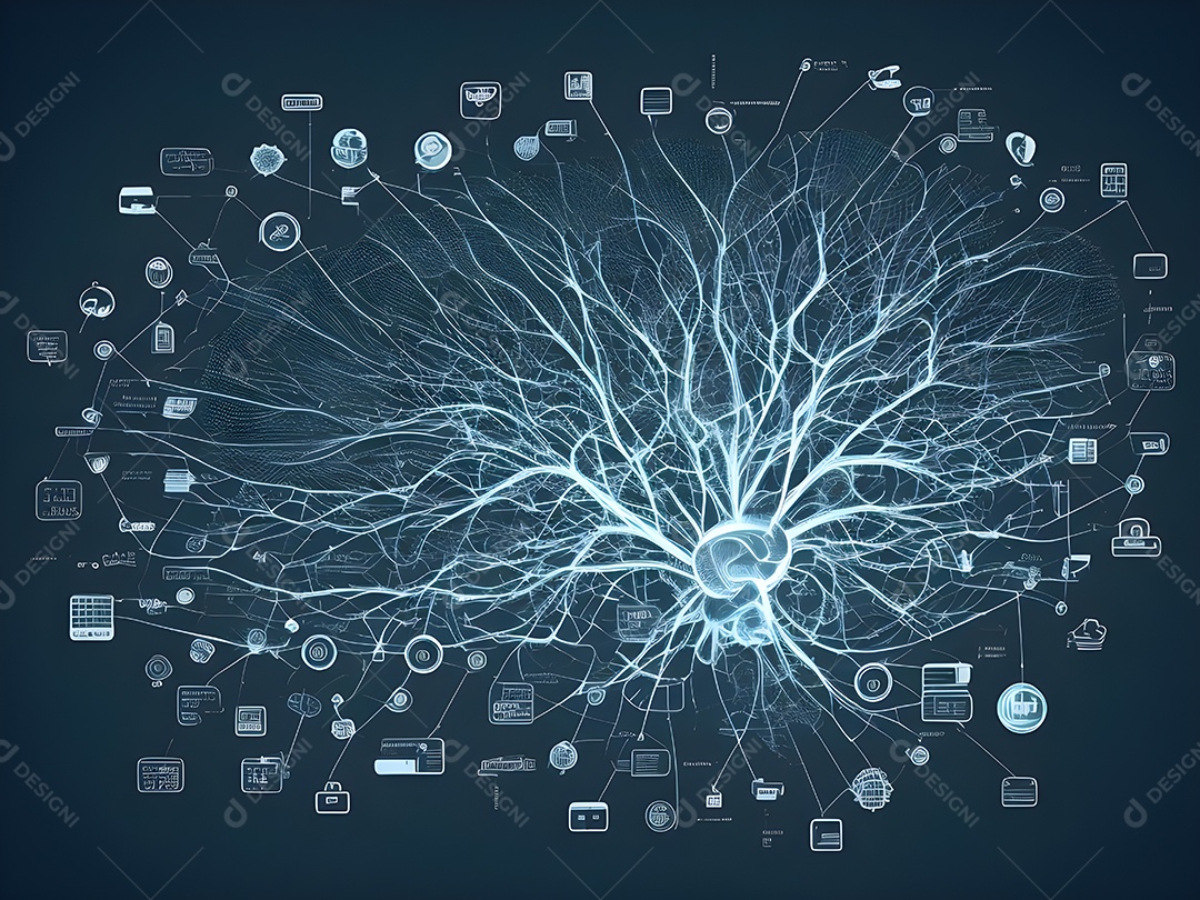 Cérebro humano na mente de ideia mental Conceito.