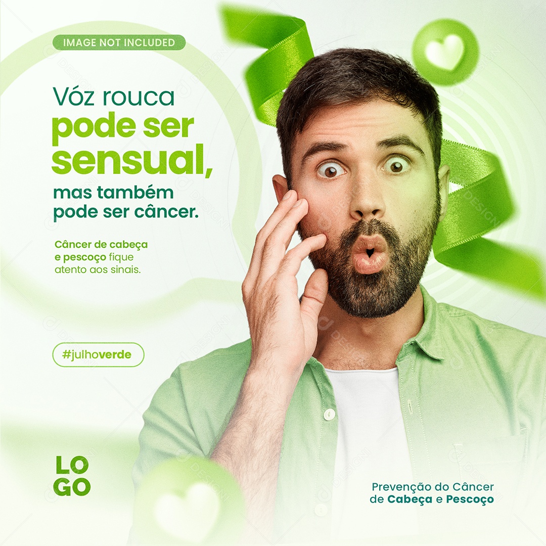 Vóz Rouca Pode ser Sensual Social Media PSD Editável