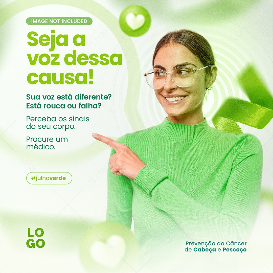 Seja a Voz Dessa Causa Social Media PSD Editável