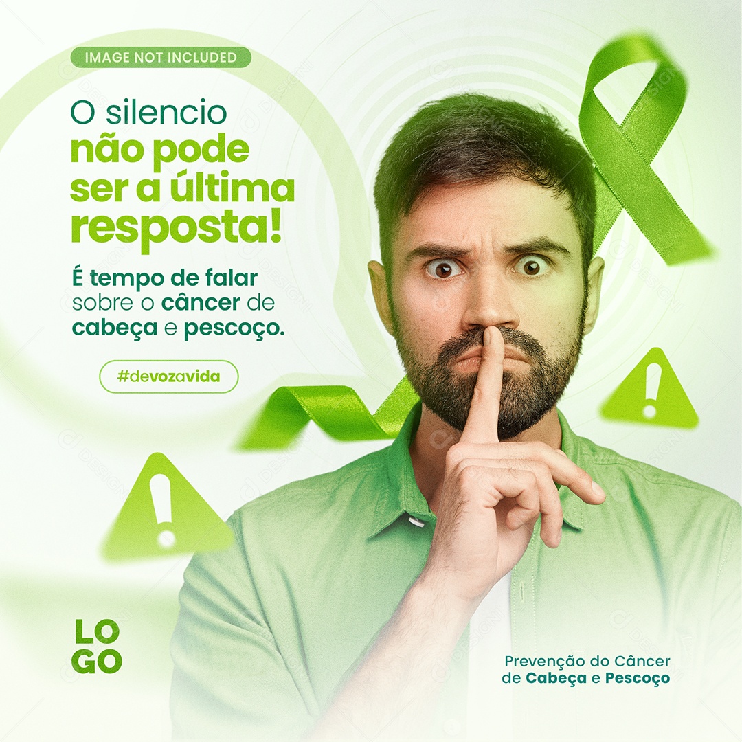 O Silencio Não Pode Ser Ultima Resposta Social Media PSD Editável