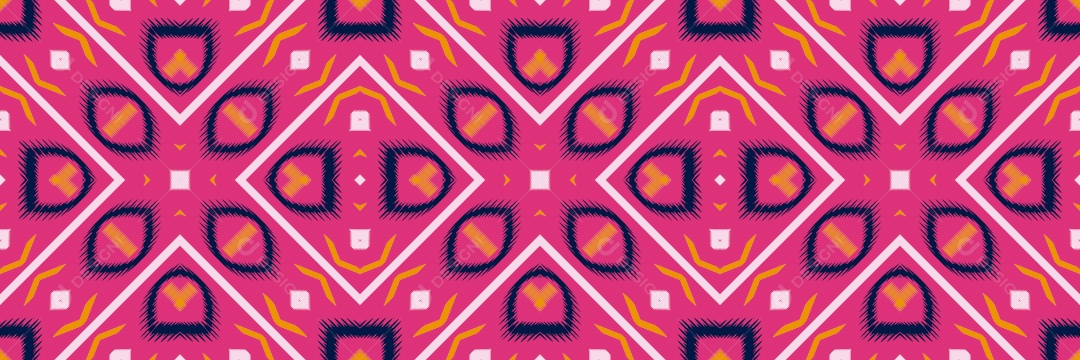 Padrão Tribal Tradicional Estilo Asteca Colorido Vetor EPS