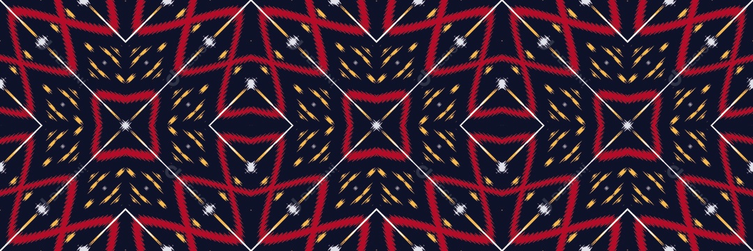 Padrão Tribal Tradicional Estilo Asteca Colorido Vetor EPS