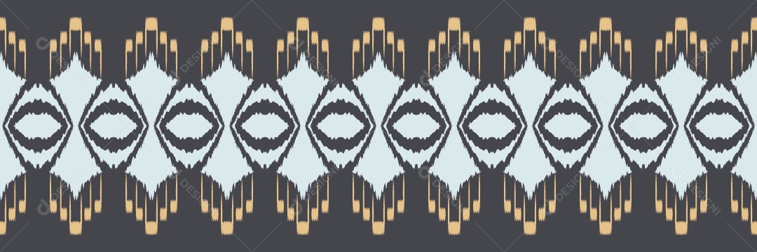 Padrão Tribal Tradicional Estilo Asteca Colorido Vetor EPS