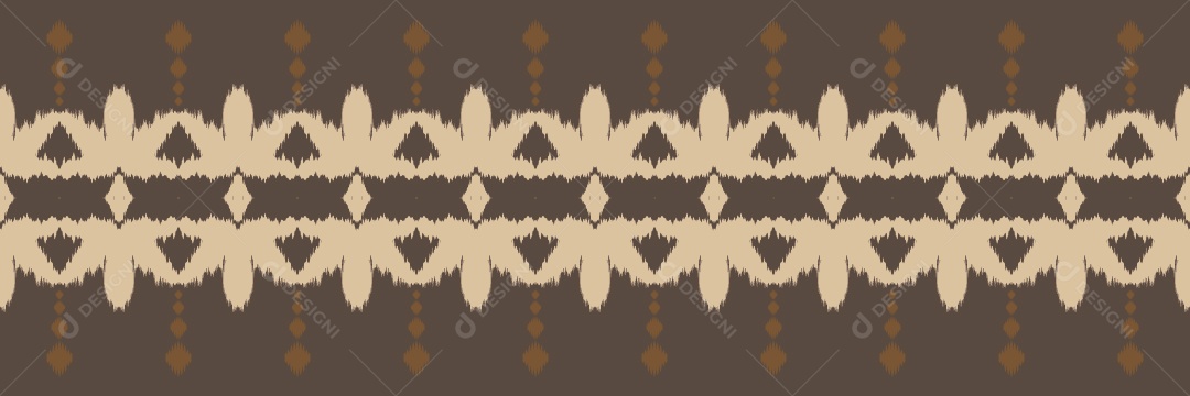 Padrão Tribal Tradicional Estilo Asteca Colorido Vetor EPS