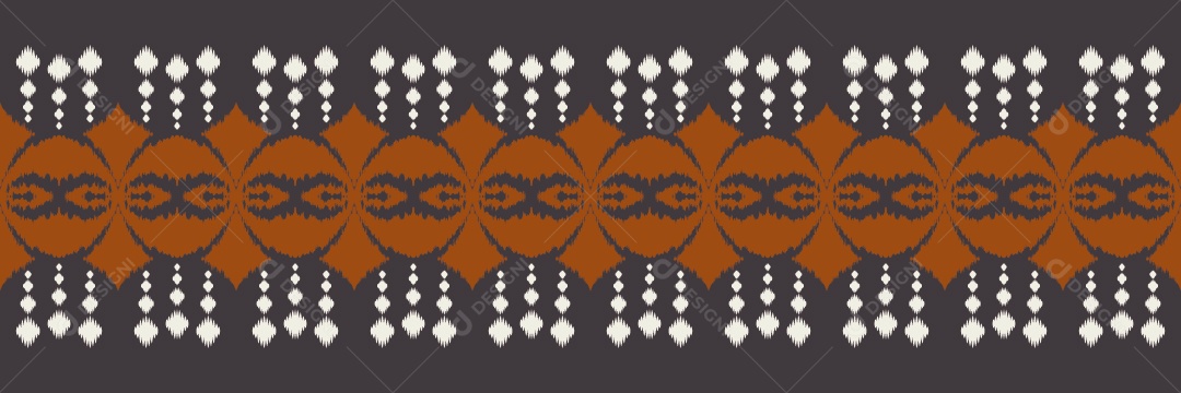 Padrão Tribal Tradicional Estilo Asteca Colorido Vetor EPS