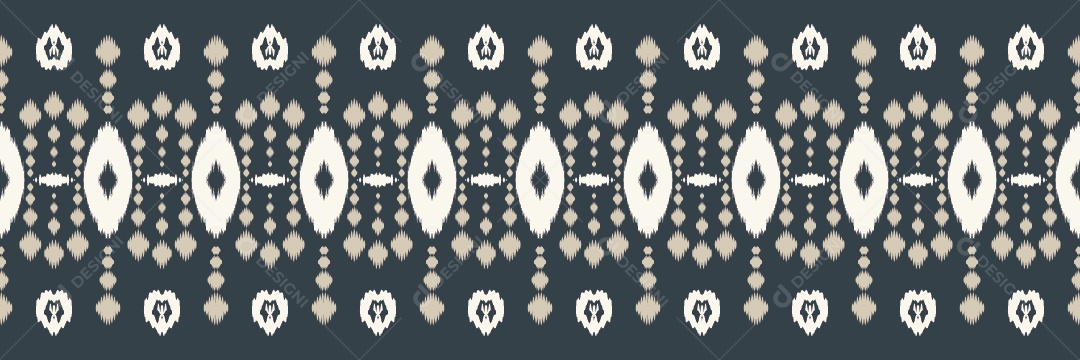 Padrão Tribal Tradicional Estilo Asteca Colorido Vetor EPS