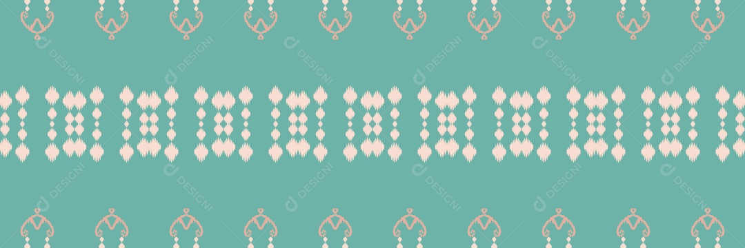 Padrão Tribal Tradicional Azul Vetor EPS