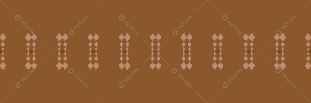 Padrão Tribal Tradicional Marrom Vetor EPS