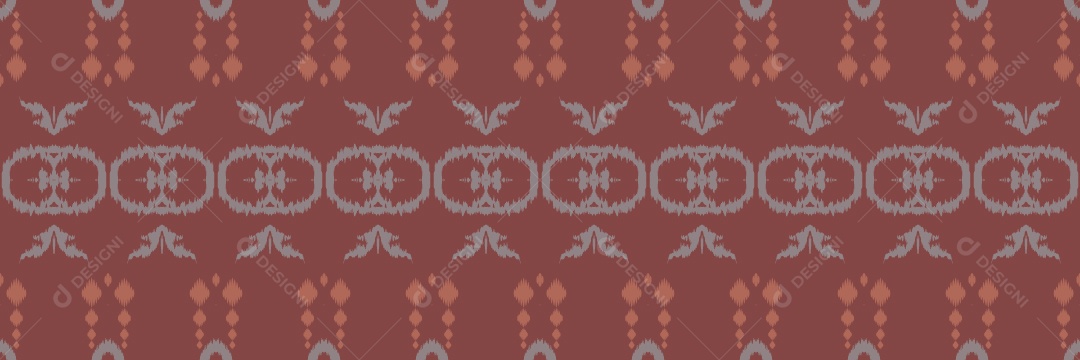 Padrão Tribal Tradicional Estilo Asteca Tapete Colorido Vetor EPS