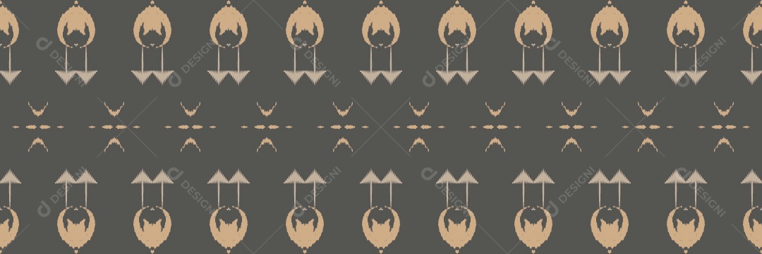 Padrão Tribal Tradicional Estilo Asteca Tapete Colorido Vetor EPS