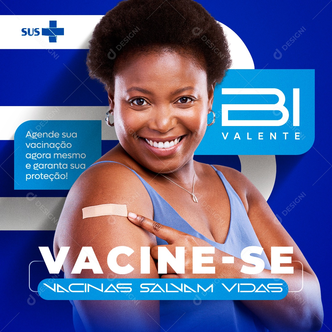 Vacine-se Covid-19  PSD Editável