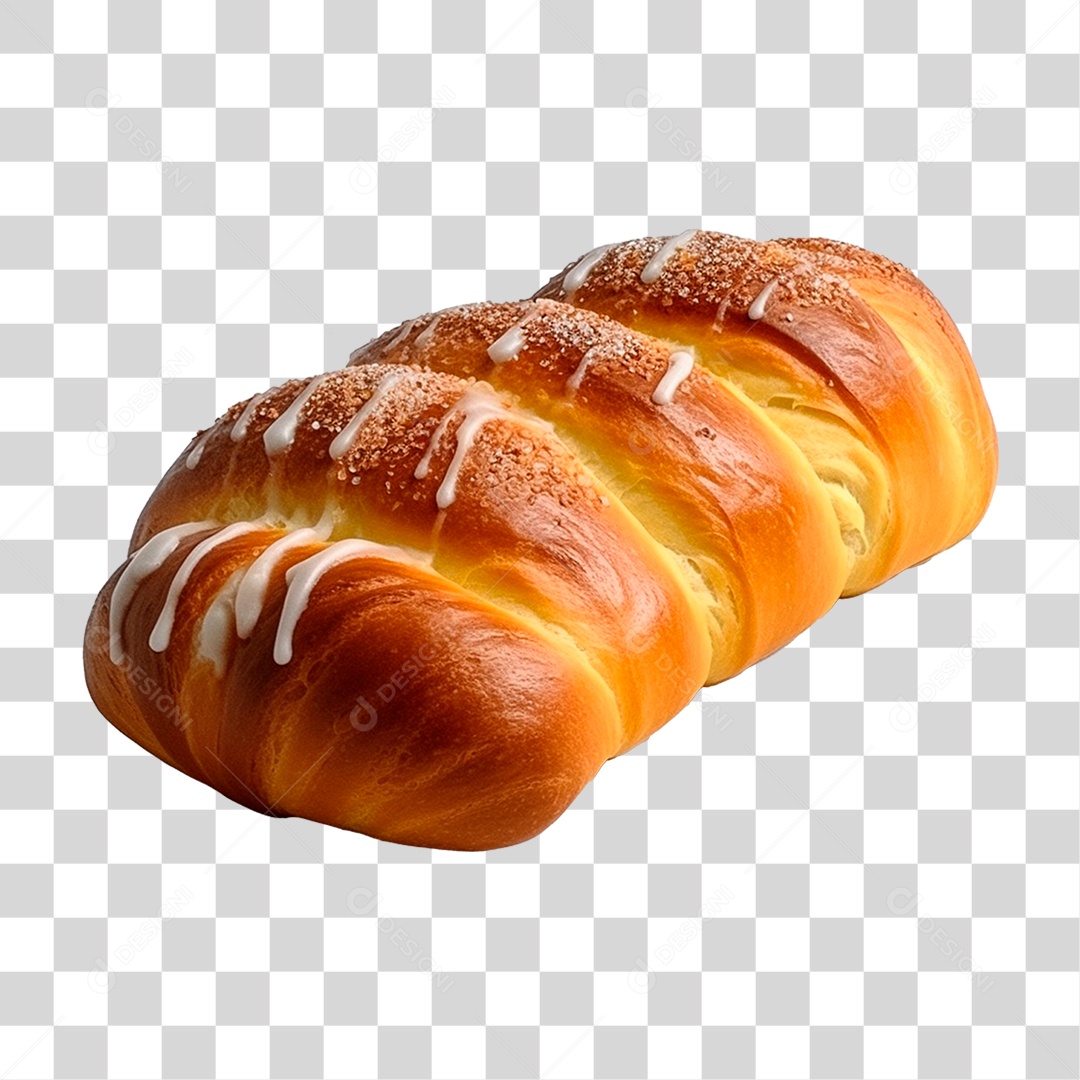 Elemento 3D Pão Caseiro PNG Transparente