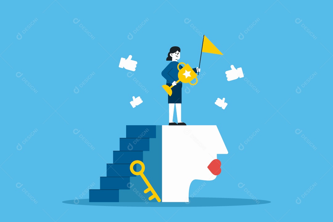 Empresária Feminina De Sucesso Ilustração Vetor EPS