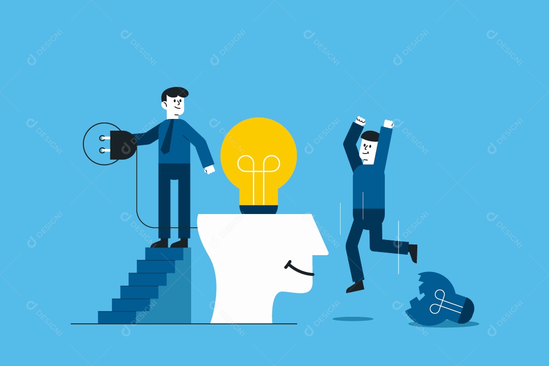 Emperro Segurando Um lâmpada Ilustração Vetor EPS