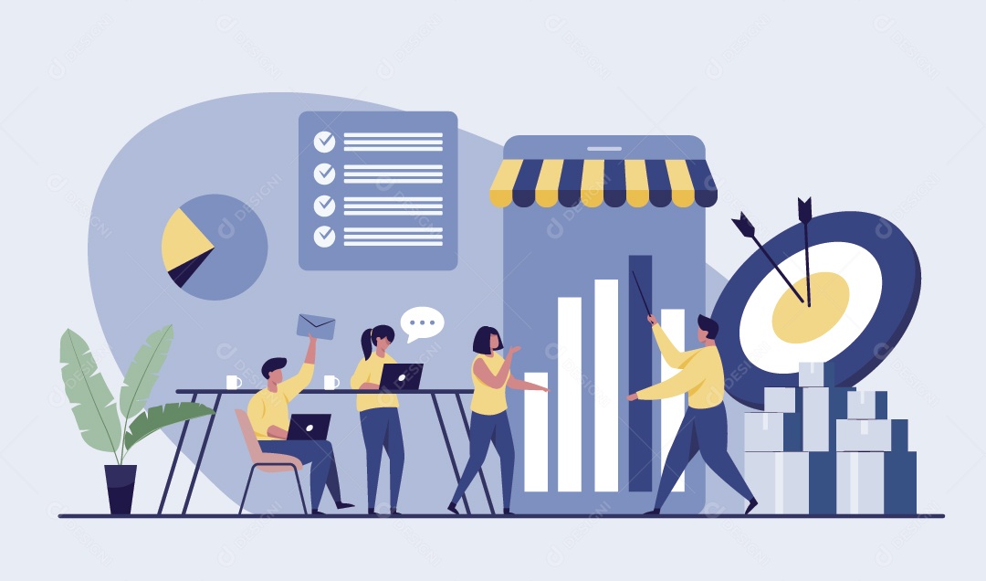 Empresários Ilustração Vetor EPS