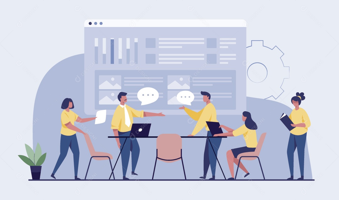 Empresários Ilustração Vetor EPS