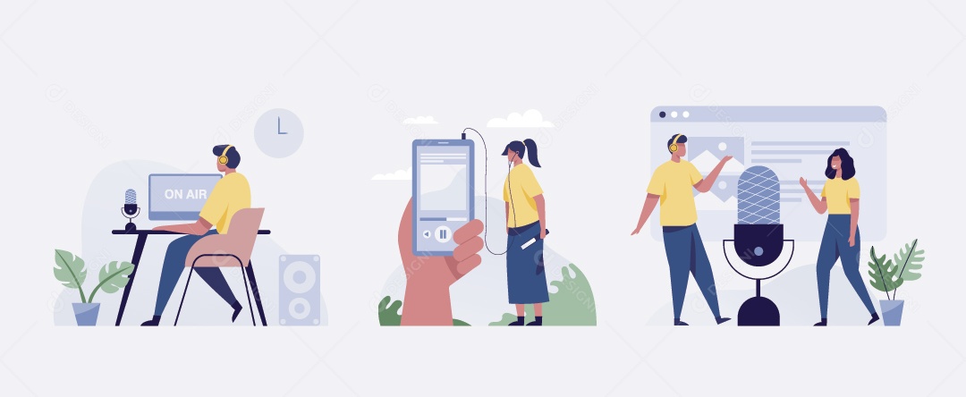 Equipe Trabalhando Ilustração Vetor EPS