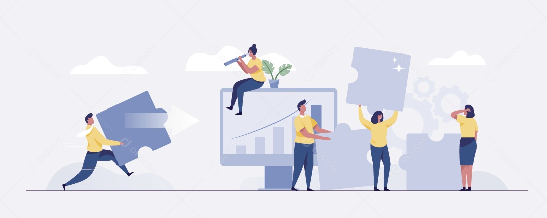 Empresários Ilustração Vetor EPS