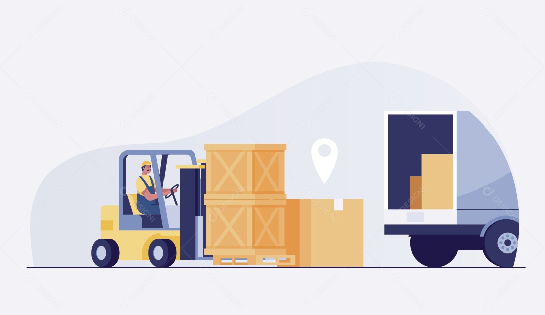 Transportadora Ilustração Vetor EPS