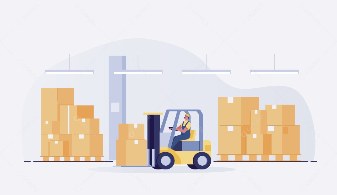 Transportadora Ilustração Vetor EPS