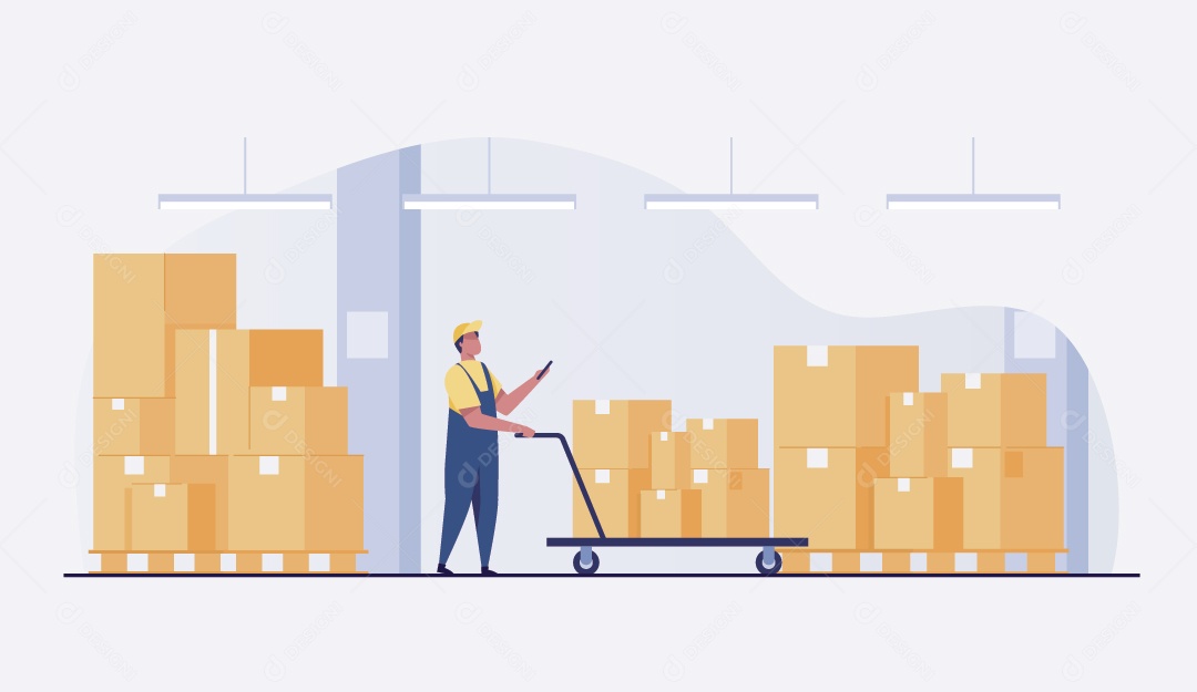 Transportadora Ilustração Vetor EPS