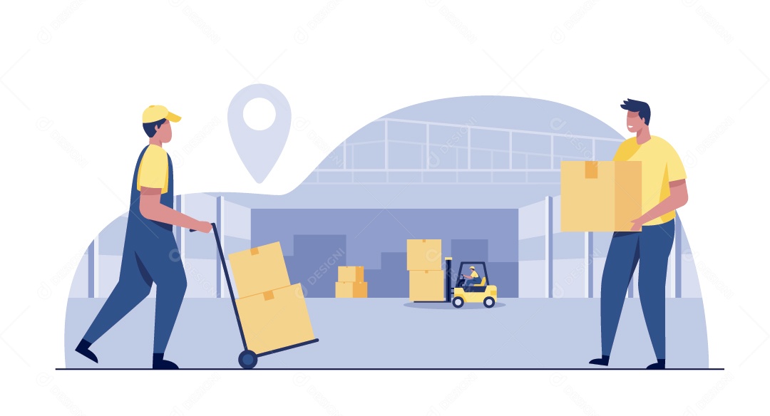 Transportadora Ilustração Vetor EPS