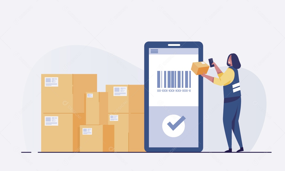 Funcionário De Deposito Ilustração Vetor EPS