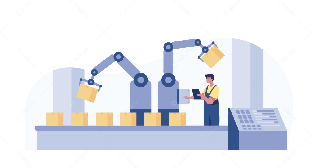Transportadora Ilustração Vetor EPS