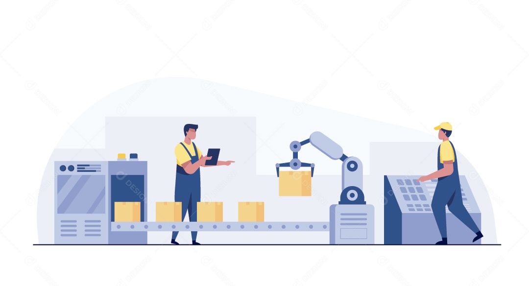 Controlar De Estoque Ilustração Vetor EPS