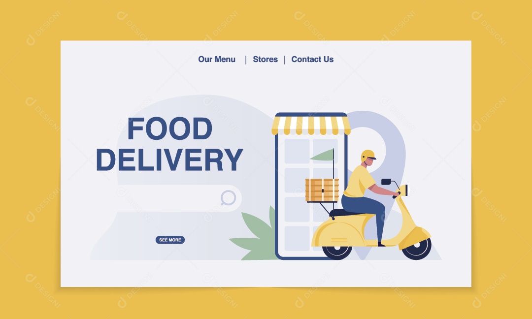 Entrega Rápida Ilustração Vetor EPS